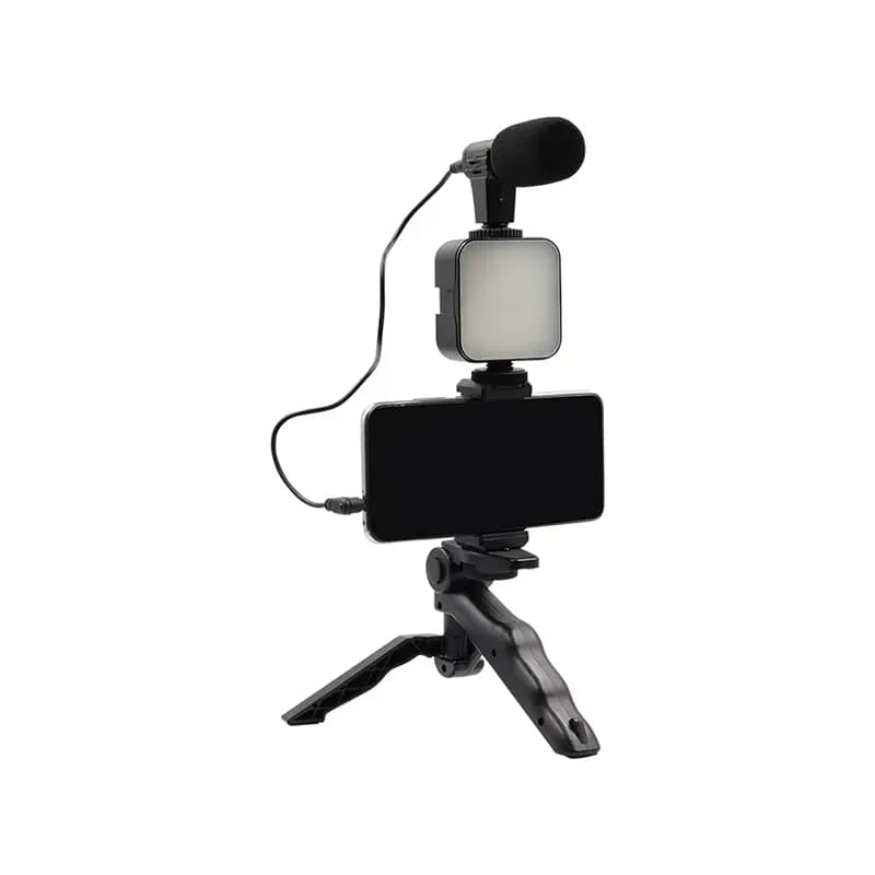 Ay-49 Vlogger Video Making Kits Vlog Microphone Led Fill Light Mini Tripod Mobile Holder with remote Good quality
